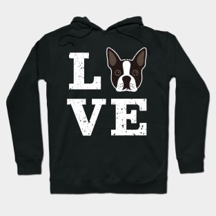 Boston Terrier Dog Love Hoodie